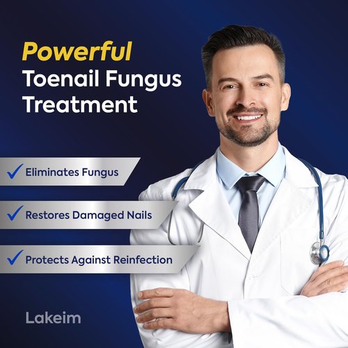 Toenail Fungus Treatment Extra Strength: 25% Undecylenic Acid & Tea Tree Oil - Repairs Yellow Thick Brittle Toe and Fingernails - 2 Bottles with 14 Patches