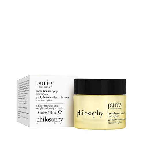 Philosophy Purity Made Simple Hydra-Bounce Eye Gel - 24-Hour Hydration with Meadowfoam Seed Oil & Shea Butter - 0.5 Fl Oz