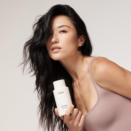 OUAI Medium Conditioner - Hydrating Coconut Oil & Babassu Oil Formula - Strengthens & Adds Shine | Travel Size (3 Oz)