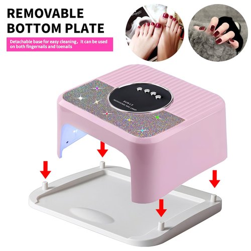 JYDFYP 268W UV LED Nail Lamp, Gel for Nail Polish UV Dryer with 4 Timers 45Pcs Lamp Beads and Automatic Sensor Professional Fast Curing Art Tools