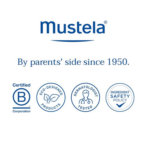 Mustela Detangling & Nourishing Cream Shampoo - Natural Shea Butter & Avocado for Curly Hair - 6.76 Fl. Oz.