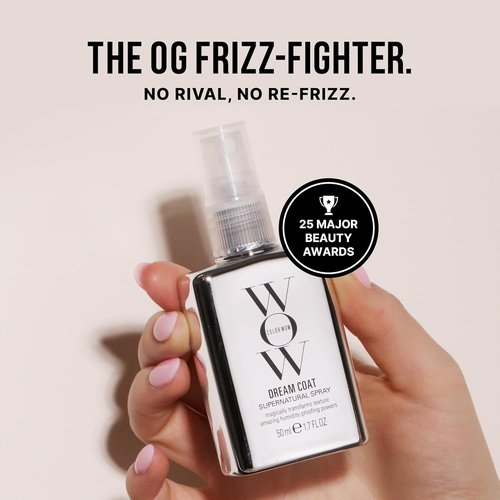 COLOR WOW Dream Coat Anti-Humidity Treatment Spray - Award-Winning Anti-Frizz Hair Smoothing Spray for Glassy Shine, Lasts 3-4 Washes