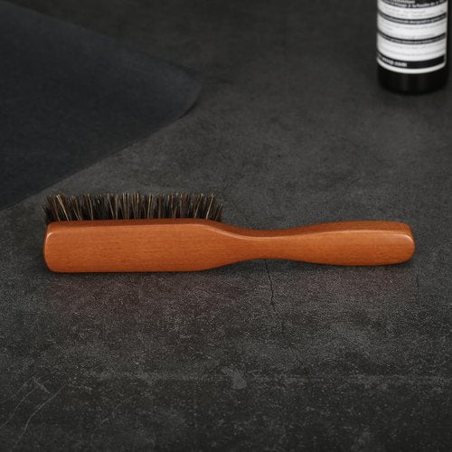 Beard Brush for Men, Ravego 100% Boar Bristle brush for Berad & Short Hair Detangle Add Natural Shine & Texture Exfoliates Skin and Scalp