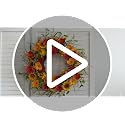 22-Inch Fall Sunflower Wreath for Front Door & Home Decor - Autumn Floral Arrangement