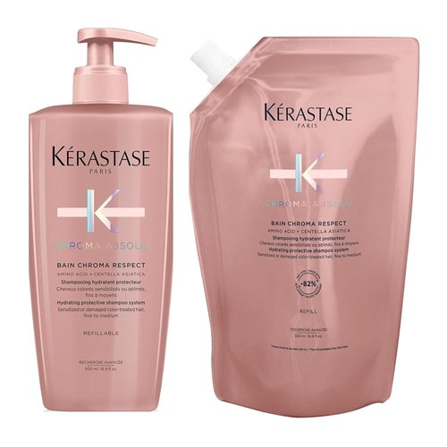 Kerastase Chroma Absolu Shampoo & Conditioner Set | Hydrates & Protects Color-Treated Hair - Glycerin & Hyaluronic Acid