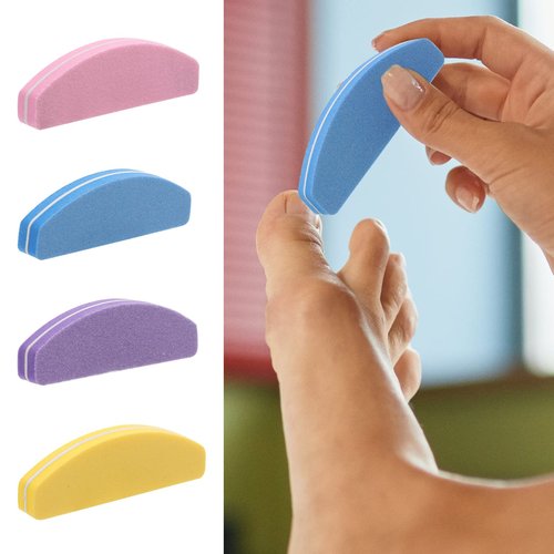 80 Count Mini Nail Buffers Kit, 100/180 Grit Buffing Blocks Small Nail Files for Acrylic and Natural Nails