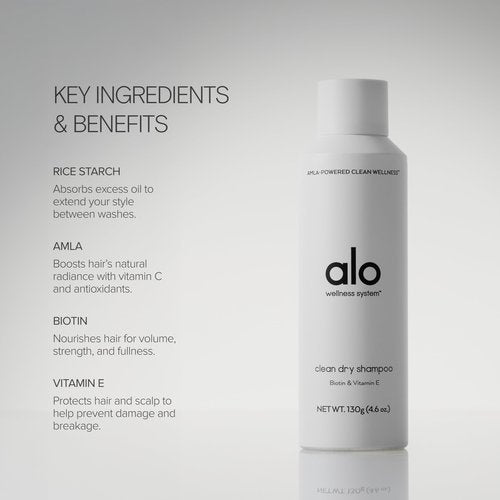 ALO Clean Dry Shampoo | Restores, Refreshes & Boosts Volume | Absorbs Oil & Sweat | 4.6 oz