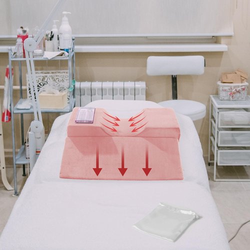 BALAPET Lash Pillows for Eyelash Extensions Ergonomic and Comfortable Velvet Foam Eyelash Pillow for Neck and Back Support Pillow Side Pockets can be Placed Tools,Easy to Graft Eyelashes(Pink)