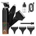 Lanumi 3-in-1 Beard Trimmer Kit for Men - Rechargeable Electric Hair Trimmer with Nose Hair Trimmer & Shaver - Cordless Grooming Set for Beard, Mustache, Body Hair - Men’s Gift