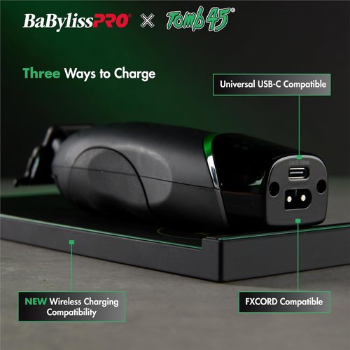 BaBylissPRO Wireless-Charging Hair Trimmer for Men - Precision Cutting & Sleek Design