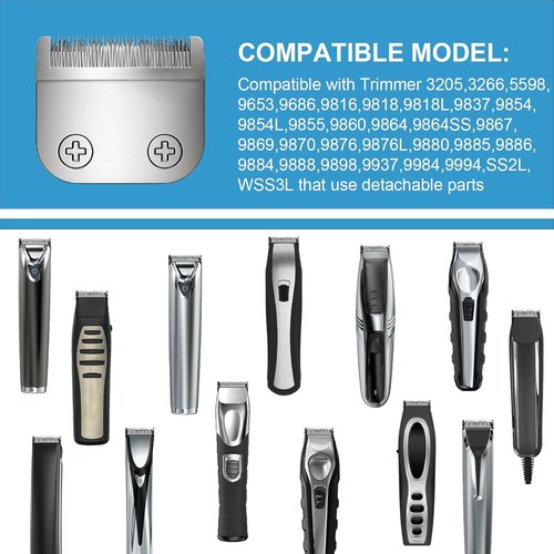 **WHAL Stainless Steel Replacement Blade - 30mm Detachable for All-in-One Lithium Ion Trimmers**