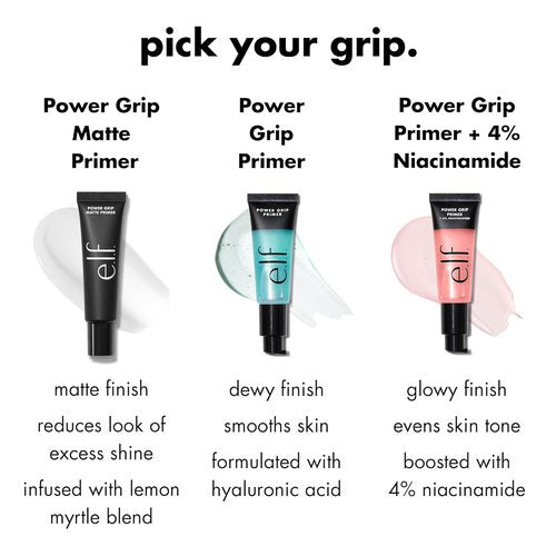 e.l.f. Power Grip Matte Primer - Gel-Based Hydrating Face Primer for Smooth Skin & Long-Lasting Makeup | Vegan & Cruelty-Free