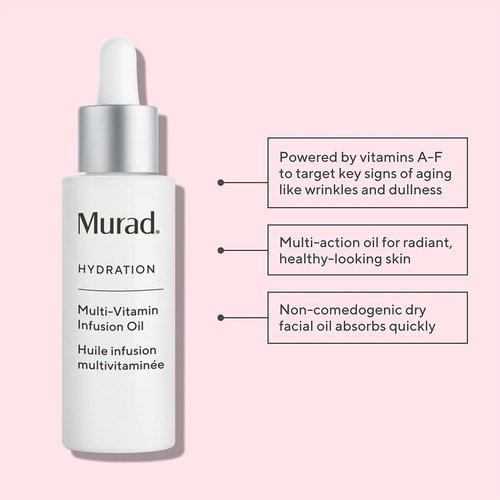 Murad Multi-Vitamin Infusion Facial Oil - Quick Absorption & Deep Moisturization - Anti-Aging Treatment, 1.0 Oz