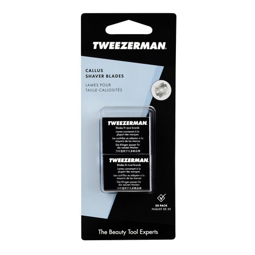 Tweezerman Replacement Callus Shaver Blades, 20 Count (Pack of 2)