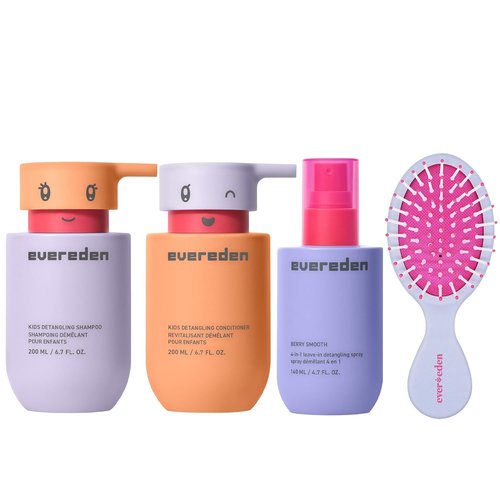 Evereden Kids Haircare Set - Detangling Shampoo, Conditioner & Spray for Pain-Free Styling | Vegan & Sulfate-Free