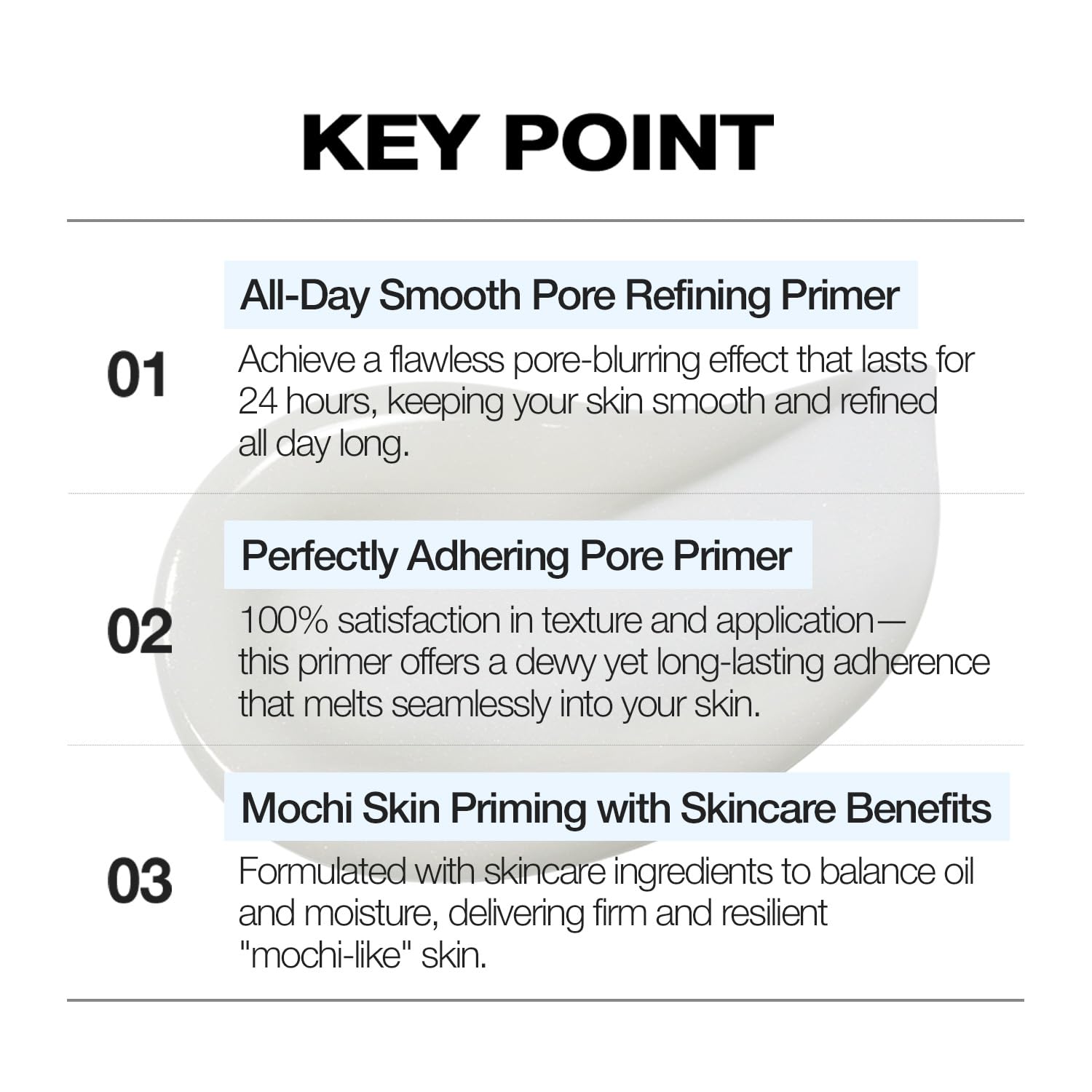 VIDIVICI Illumination Mochi Primer 1.01fl oz | Korean Makeup Primer for Flawless Skin, Pore Minimizing, Collagen-Infused, Seamless Serum Texture, Korean Skin Care
