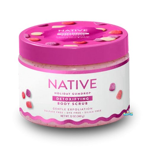Native Limited Edition Holiday Body Wash Scrub - Gum Drop Scent - 12oz Bottle