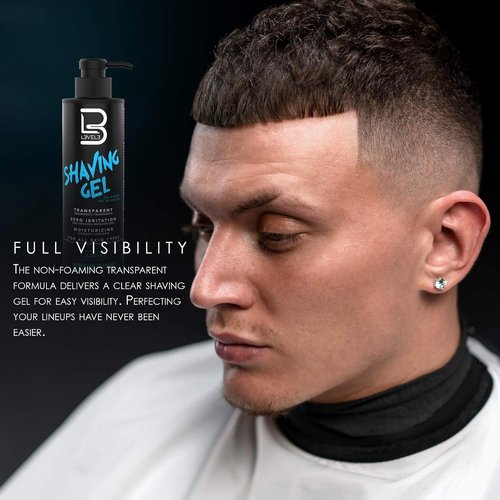L3 Shaving Gel | Non-Irritating Straight Razor Shave Gel with Refreshing Scent - 8 oz