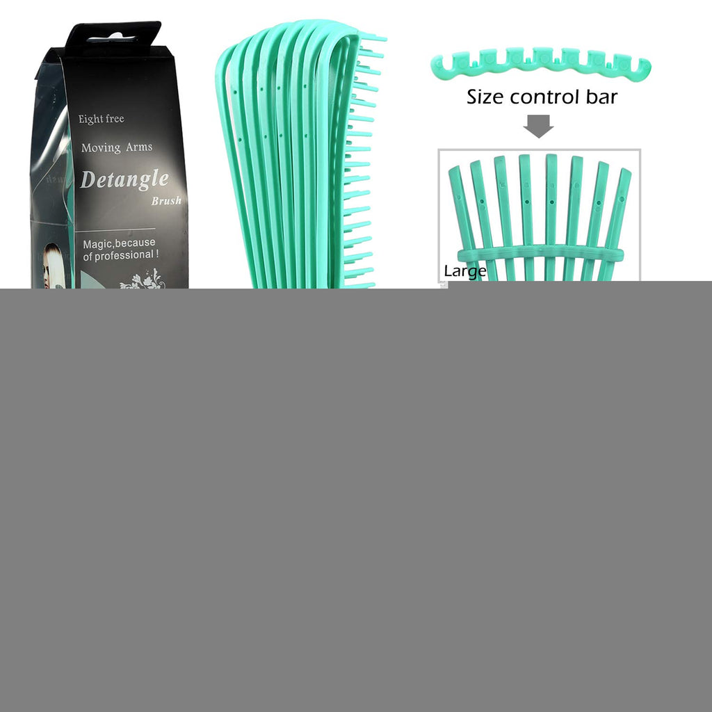 BESTOOL Detangling Brush for Black Natural Hair - Effortlessly Detangle Curly & Afro Textures (Green)