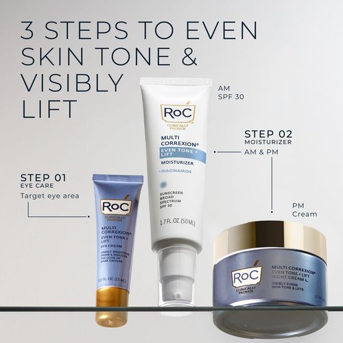 RoC Multi Correxion 5 in 1 Restoring, Anti Aging Night Cream for Face with Hexinol, 1.7 Ounces (Packaging May Vary)