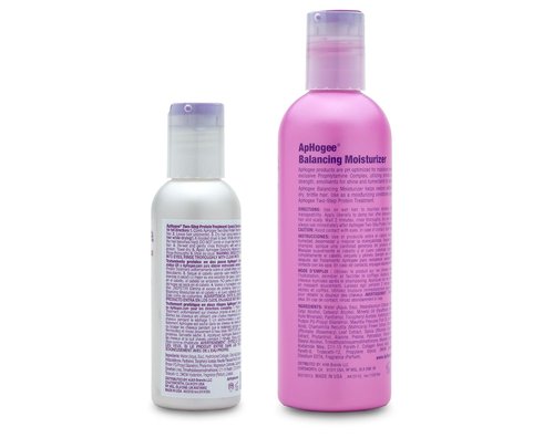 Aphogee Hair Care Double Bundle - Two-Step Protein Treatment (4 Fl Oz) & Moisturizer (8 Fl Oz)