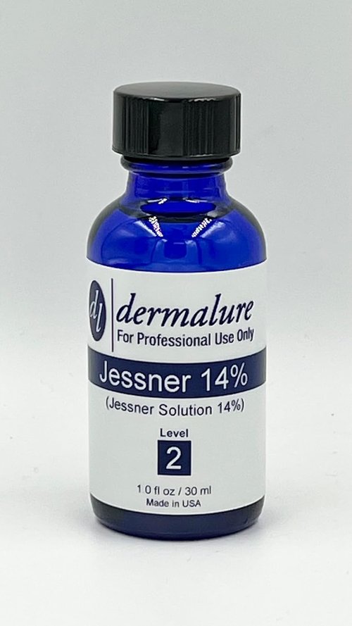 Dermalure Jessner Solution Acid Peel 14% - Exfoliating & Brightening Face Peel | 1oz (30ml)
