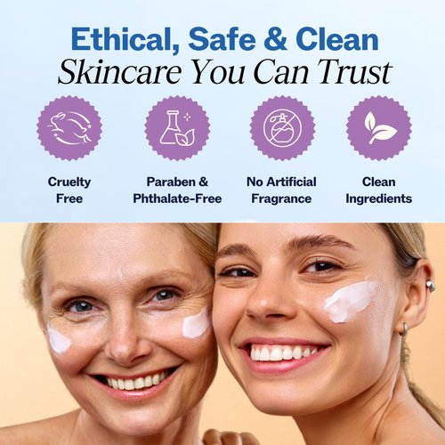 LilyAna Naturals Retinol Cream - Anti-Aging Moisturizer for Face & Neck, Made in USA, Wrinkle Reduction - 1.7oz, 2 Pack