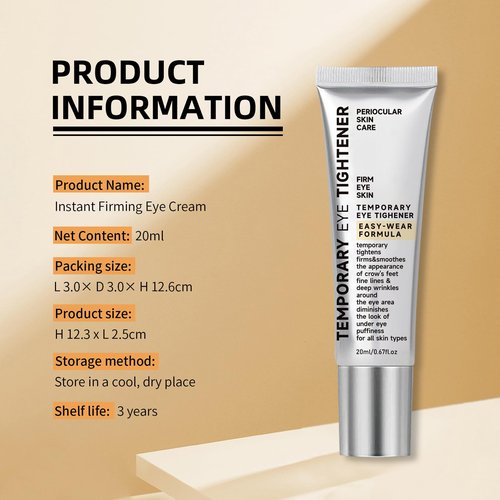 KTRolster eye tightener,instant eye tightener cream instant face lift cream, Easy-Wear Formula, Ultimate Lift & Smooth Finish, With Brush