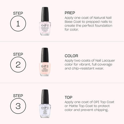 OPI Nail Lacquer - Exclusive Opaque Crème & Shimmer Nail Polish Shades | Fast Drying & Chip Resistant