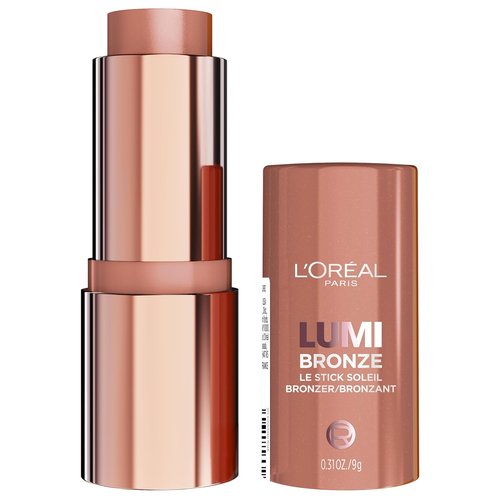 L'Oreal Paris Lumi Bronze Stick - Cream-To-Powder Bronzer for Sunkissed Glow | 100 Sunkissed Rosé