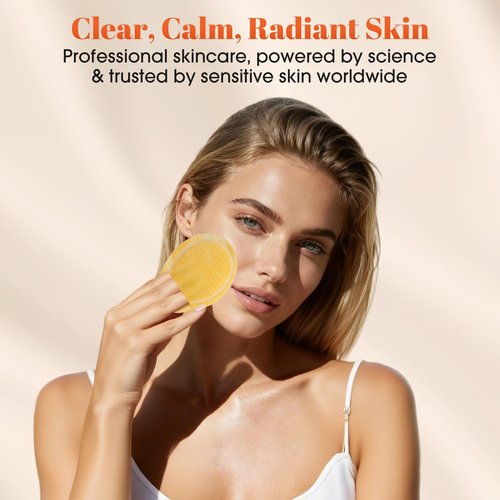 Turmeric Kojic Acid Cleansing Pads: Skin Brightening Turmeric Face Scrub Pads – Gentle Turmeric Facial Pad for Even Skin Tone, Radiant Complexion - Enrich Kojic Acid & Turmeric – 50PCS