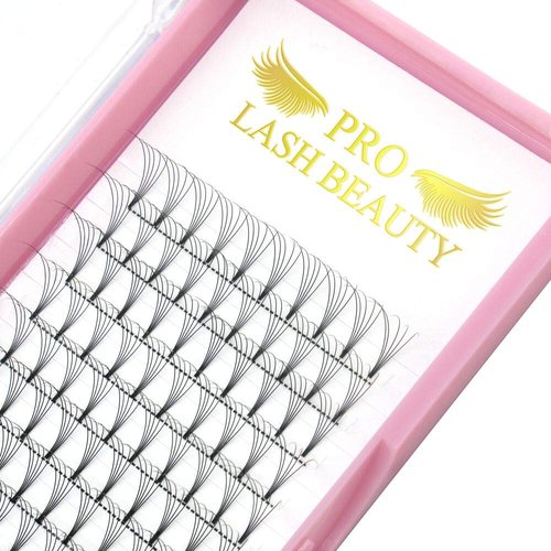 Premade Volume Eyelash Extensions 5D-C-0.07-17 Short Stem Premade Fans Eyelash Extensions 9 to 20 mm Pre made Lash Fans 3D 5D 7D Volume Lash Extensions .07 .10 C D Curl(5D-C-0.07,17mm)