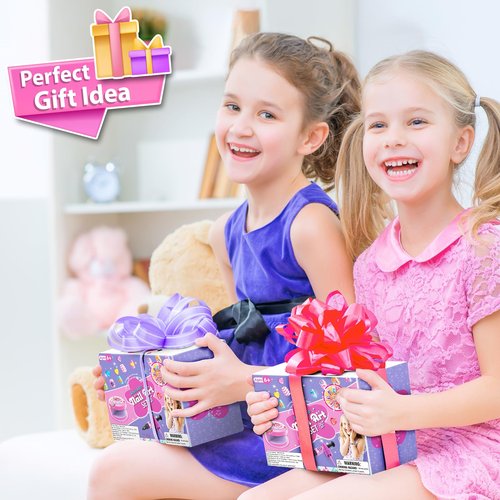 BATTOP Kids Nail Polish Set for Girls - Kids Nail Art Kit with Dryer & Fake Nail & Sticker & Water Based Nail Polish & Nail Art Pen - Idea Gifts for Girls Ages 6 7 8 9 10 11 12