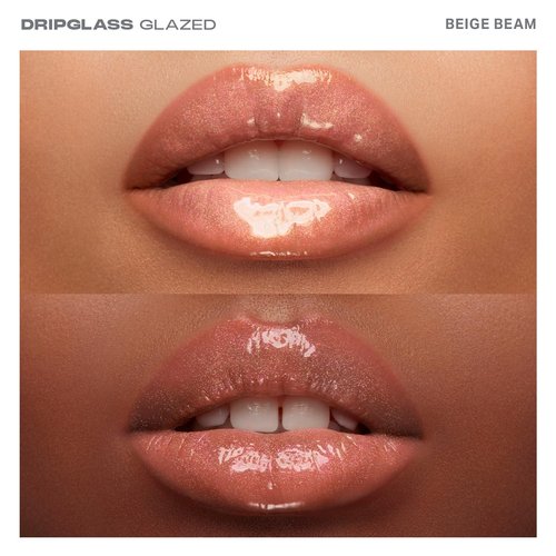 MORPHE Dripglass Lip Gloss - High Shine, Non-Sticky Finish with Squalane & Vitamin E - Beige Beam (0.13 Fl Oz)