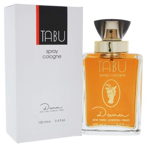 Dana Tabu Eau de Cologne Spray for Women - Classic Fragrance, 3.4 Ounce Bottle