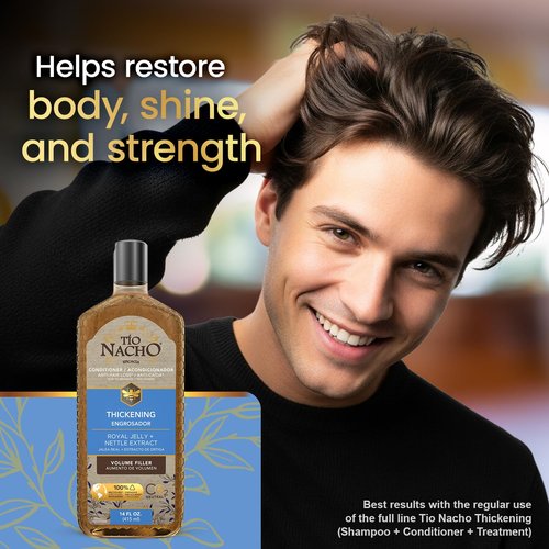 Tio Nacho Thickening Conditioner - Volumizing Hair Loss Solution with Royal Jelly - 14 Fl Oz, Paraben & Sulfate Free