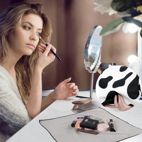 2Pack Self-Adhesive Magic Cloth Makeup Bag|Lay Flat Travel Organizer|Portable Cosmetic Pouch for Beauty Essentials,Camera Wrap,Laptop Protective Cover|Multi-Purpose Gift for Women & Girl (19.7"x19.7")
