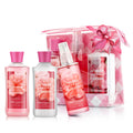 Vital Luxury Bath and Body Gift Set for Women and Girls, Japanese Cherry Blossom Spa Set With Natural Extracts-Shower Gel, Body Lotion, Body Mist, Body Care Travel Set for Birthday Mother's Day Gifts