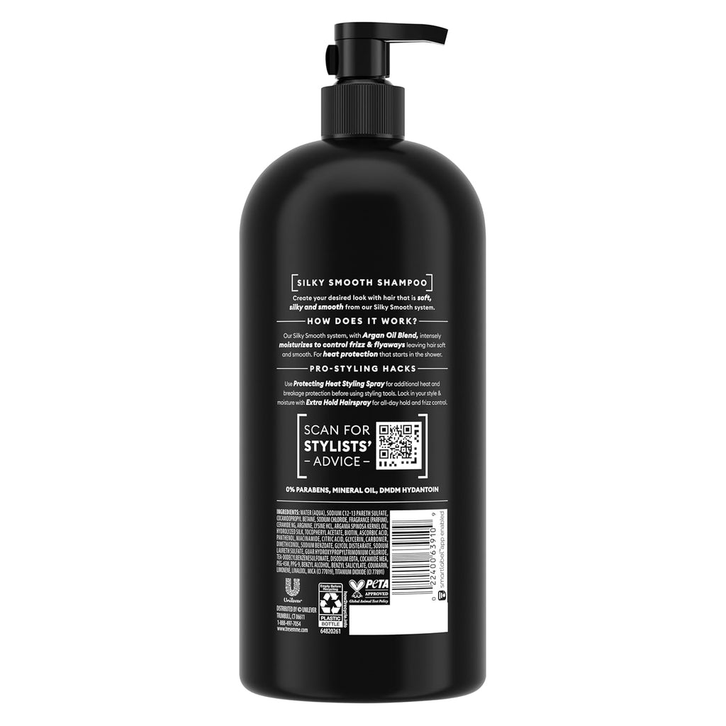 TRESemmé Smooth & Silky Shampoo - Nourishing Formula for Soft Hair | 39 oz Pump