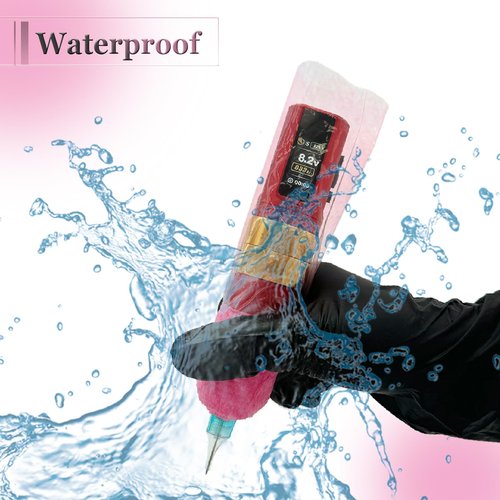 206PCS Tattoo Machine Covers with Grip Wrap - SOTICA 200PCS Pink Tattoo Pen Covers 2.56×7.1" Machine Wraps and 6PCS Black Self-Adhesive Bandage for Tattoo Supplies