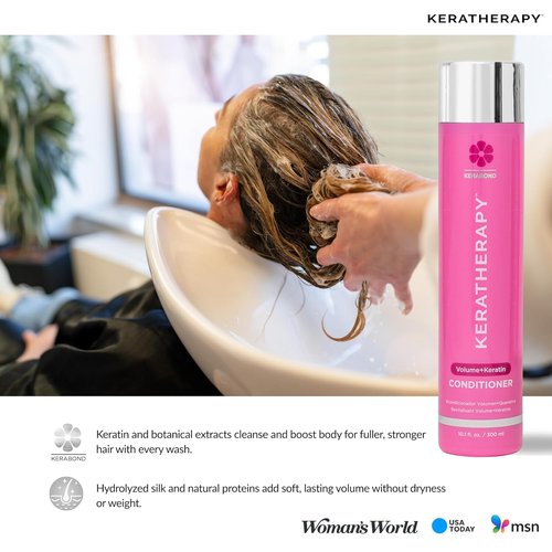 Keratherapy Keratin Infused Volume Conditioner - 10.1 fl. oz. | Thickening Formula with Hemp Seed Oil & Sea Kelp