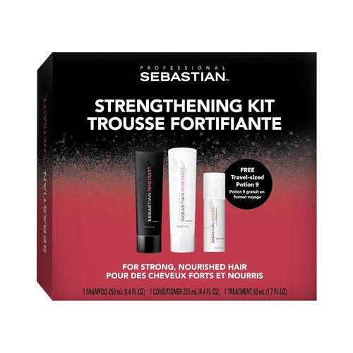 Sebastian Professional Shampoo & Conditioner Set - 8.4 Fl Oz with Trial Size Potion 9 Treatment - 1.7 Fl Oz
