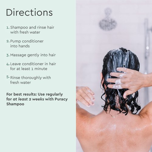 Puracy Conditioner - Natural Formula for Fine, Medium & Color-Treated Hair | 12 Ounce