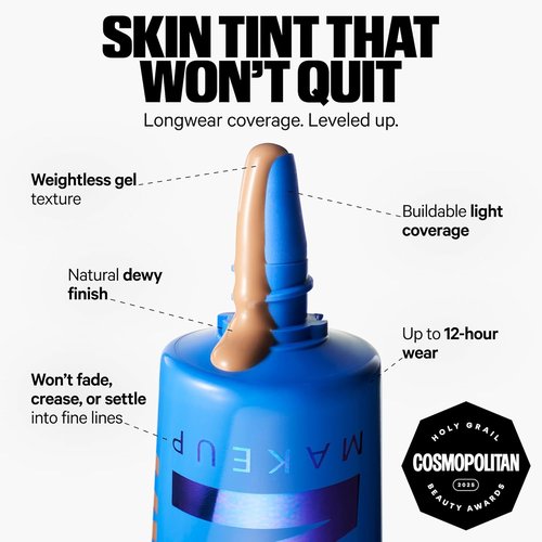 Milk Makeup Hydro Grip Skin Tint - 12HR Hydrating Gel with Hyaluronic Acid for Natural Dewy Finish