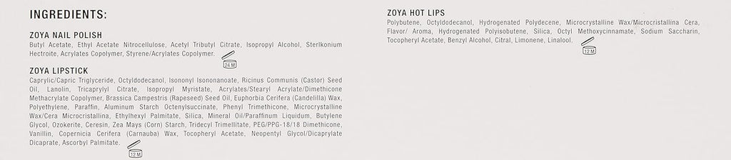 Zoya Nail Polish Quad Set - Festive Fa La La La La Colors for Stunning Manicures
