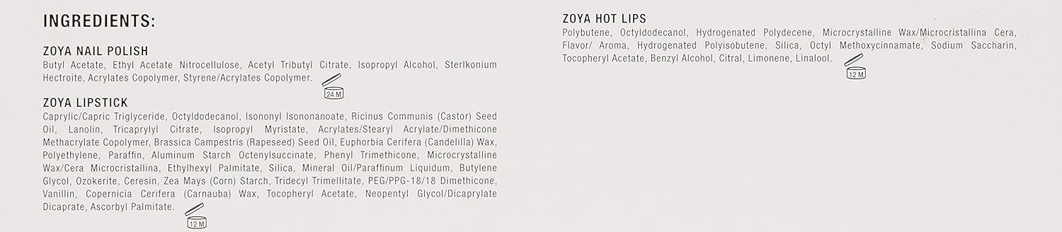 Zoya Nail Polish Quad Set - Festive Fa La La La La Colors for Stunning Manicures