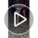 White Halloween Solar Skeleton Stakes with Glowing Skull Hands - Outdoor Pathway Decor