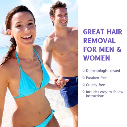 Hair Removal Cream: Facial, Body, BikiniArms, Legs -Gentle Depilatory Cream for Sensitive Skin for Women (3.38 Fl Oz)