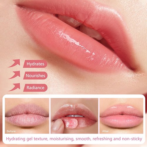 9 PCS Bee Lip Balm Lip Mask Honey Pot, Galentines & Valentines Day Gifts, Nourishing Hydrating Propolis Lip Balm for Dry, Chapped & Cracked Lips,Lip Sleeping Mask - Soften,Smooth & Reduce Lip Lines