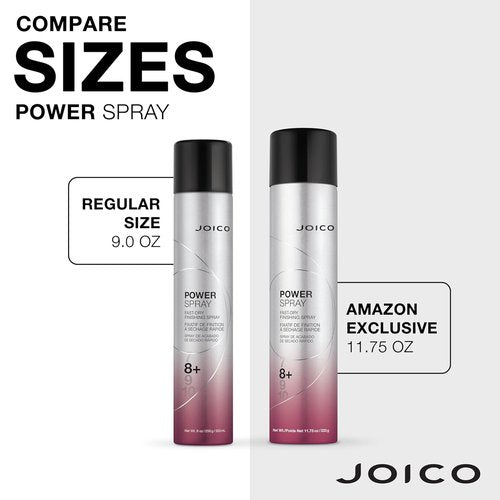 Joico Power Spray Fast-Dry Finishing Spray - 72 Hour Hold | Protects Against Heat, Humidity & UV
